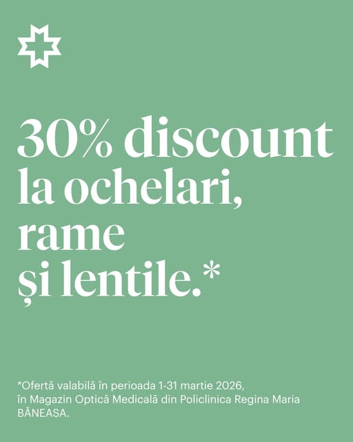 30% reducere la rame, lentile și ochelari de soare în martie