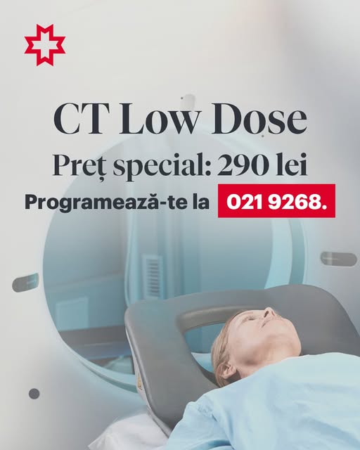 CT Low Dose pentru torace disponibil la preț special de 290 lei