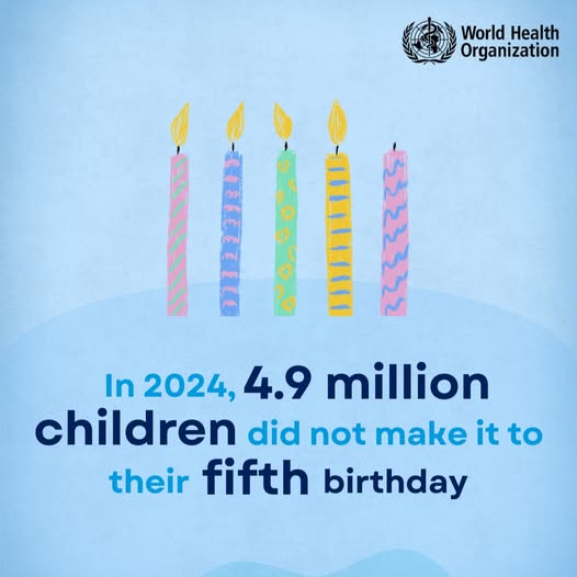 OMS: 4,9 milioane de copii sub cinci ani au murit în 2024